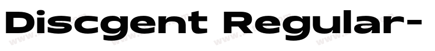 Discgent Regular字体转换